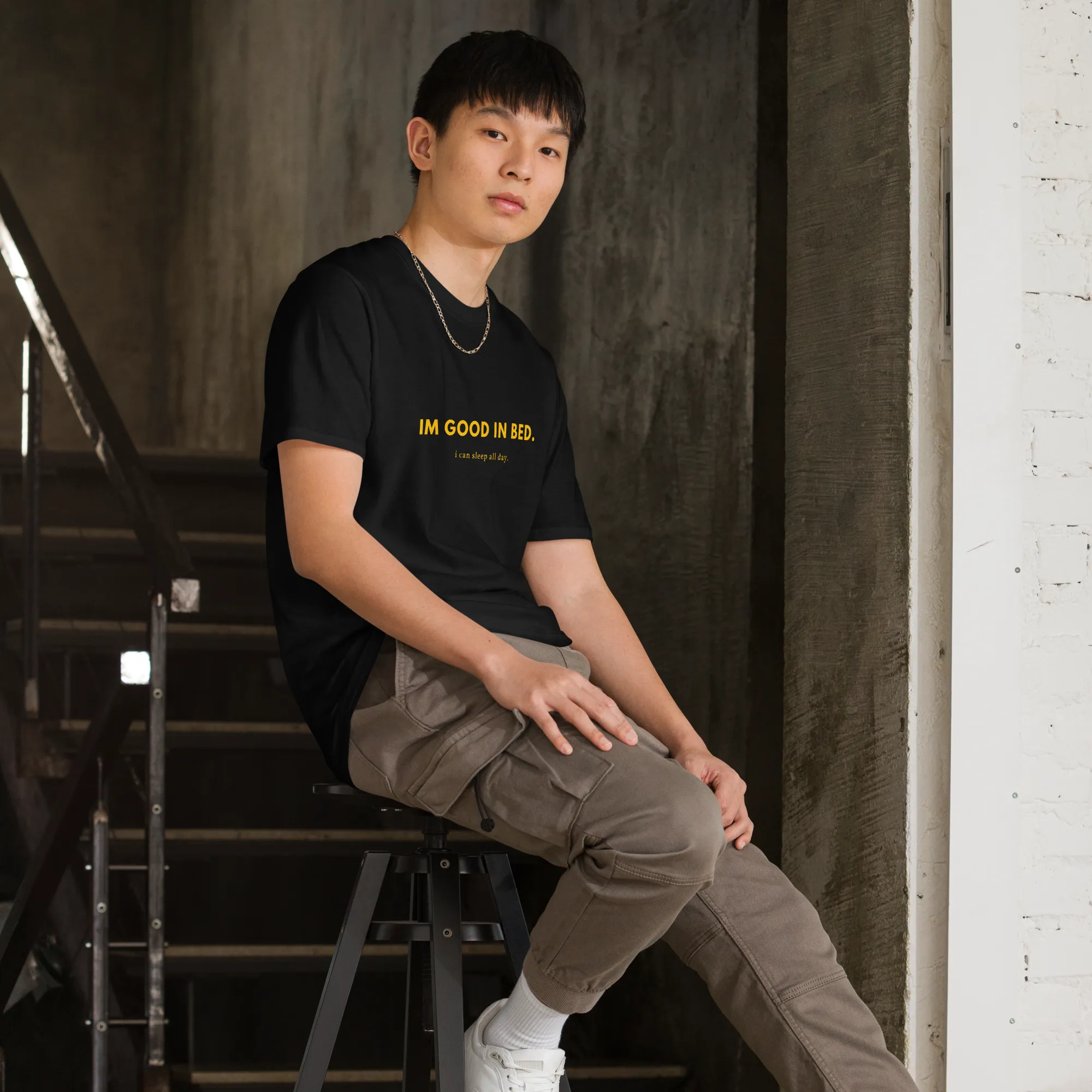 I'm good in bed - Men's Soft T-Shirt