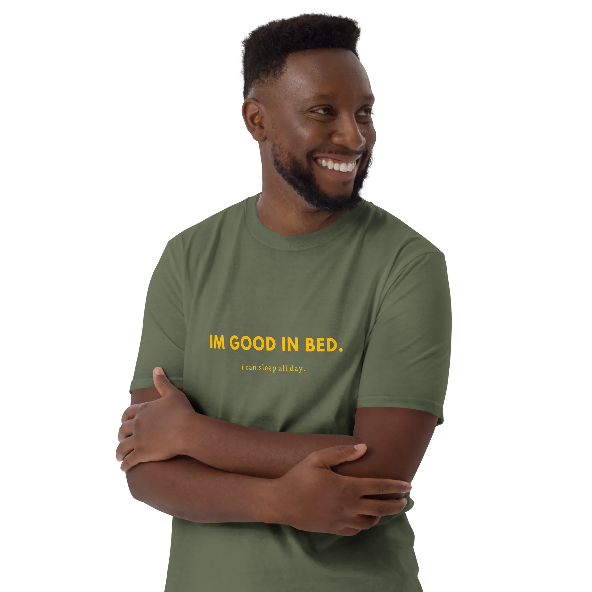 I'm good in bed - Men's Soft T-Shirt