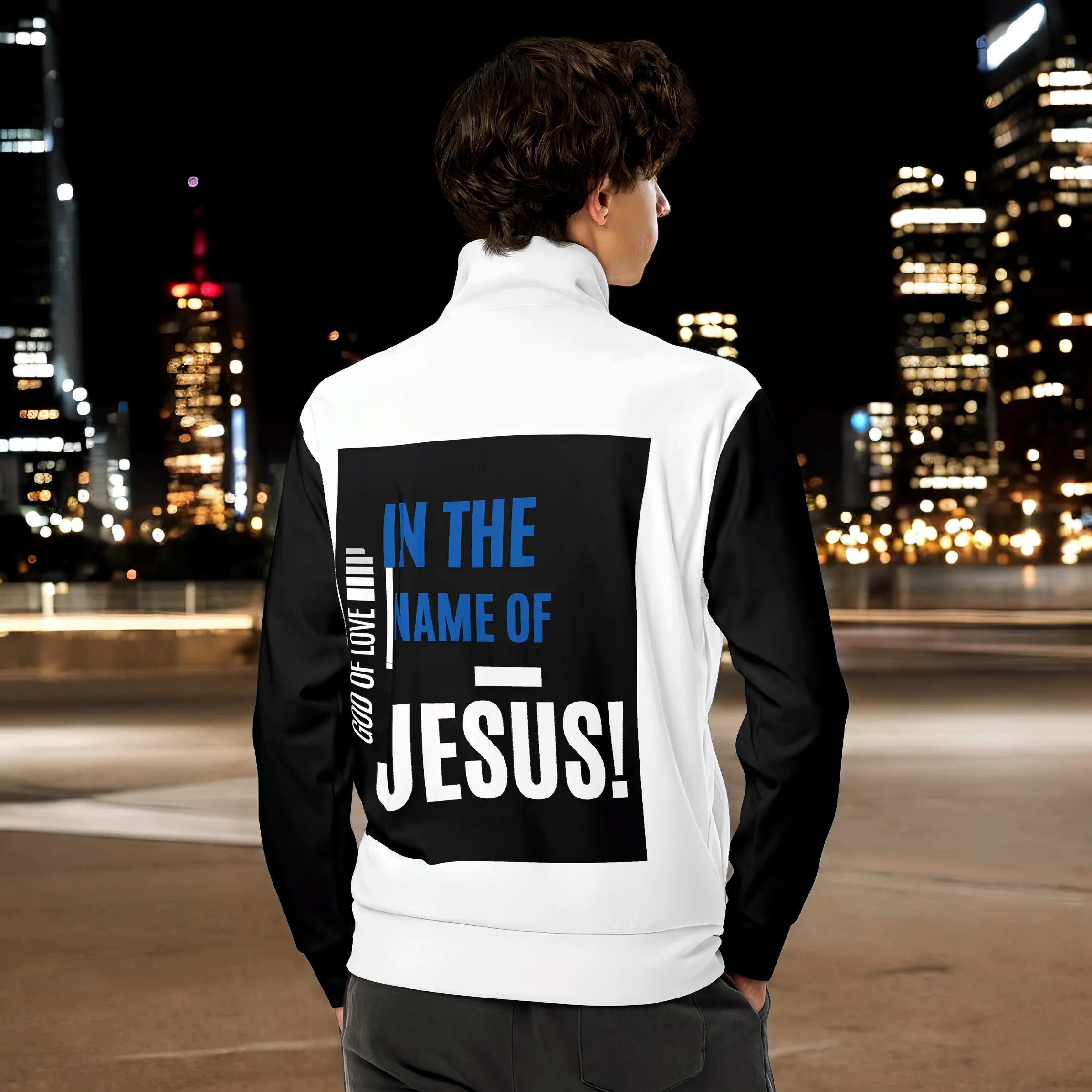 In The Name of JESUS Men's track jacket