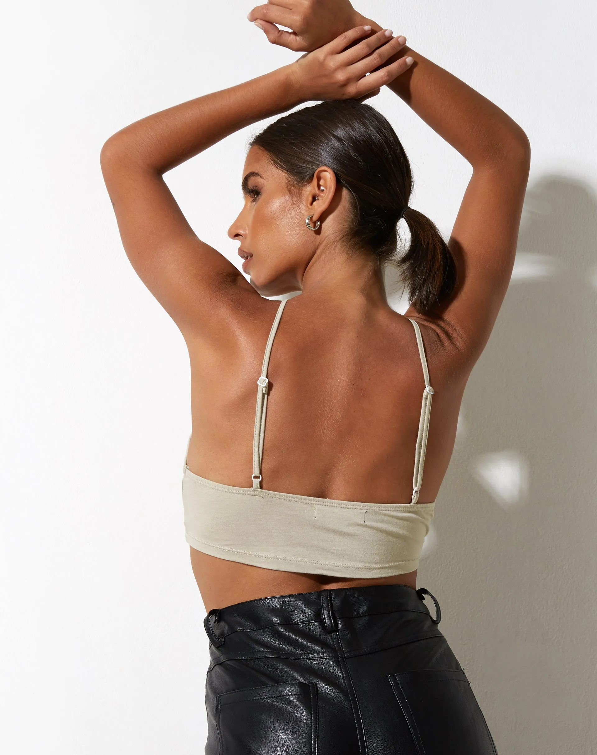 Intan Crop Top in Coconut Milk