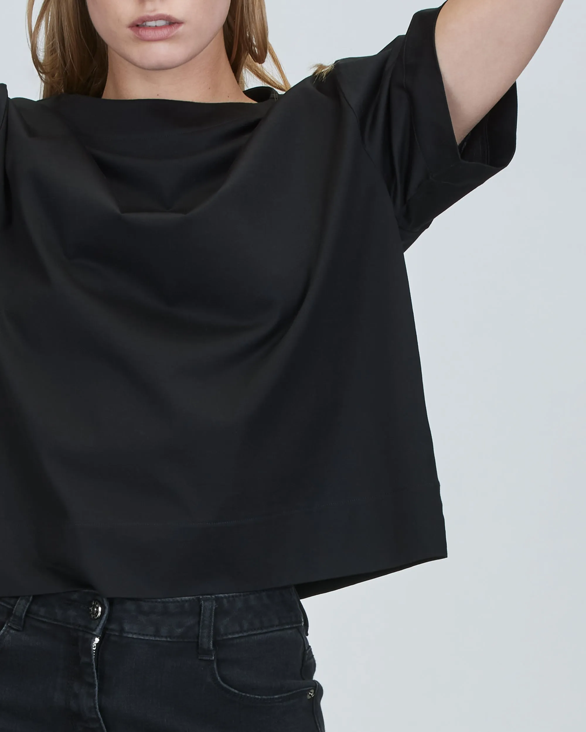 Jamie Boxy Boat Neck T-Shirt
