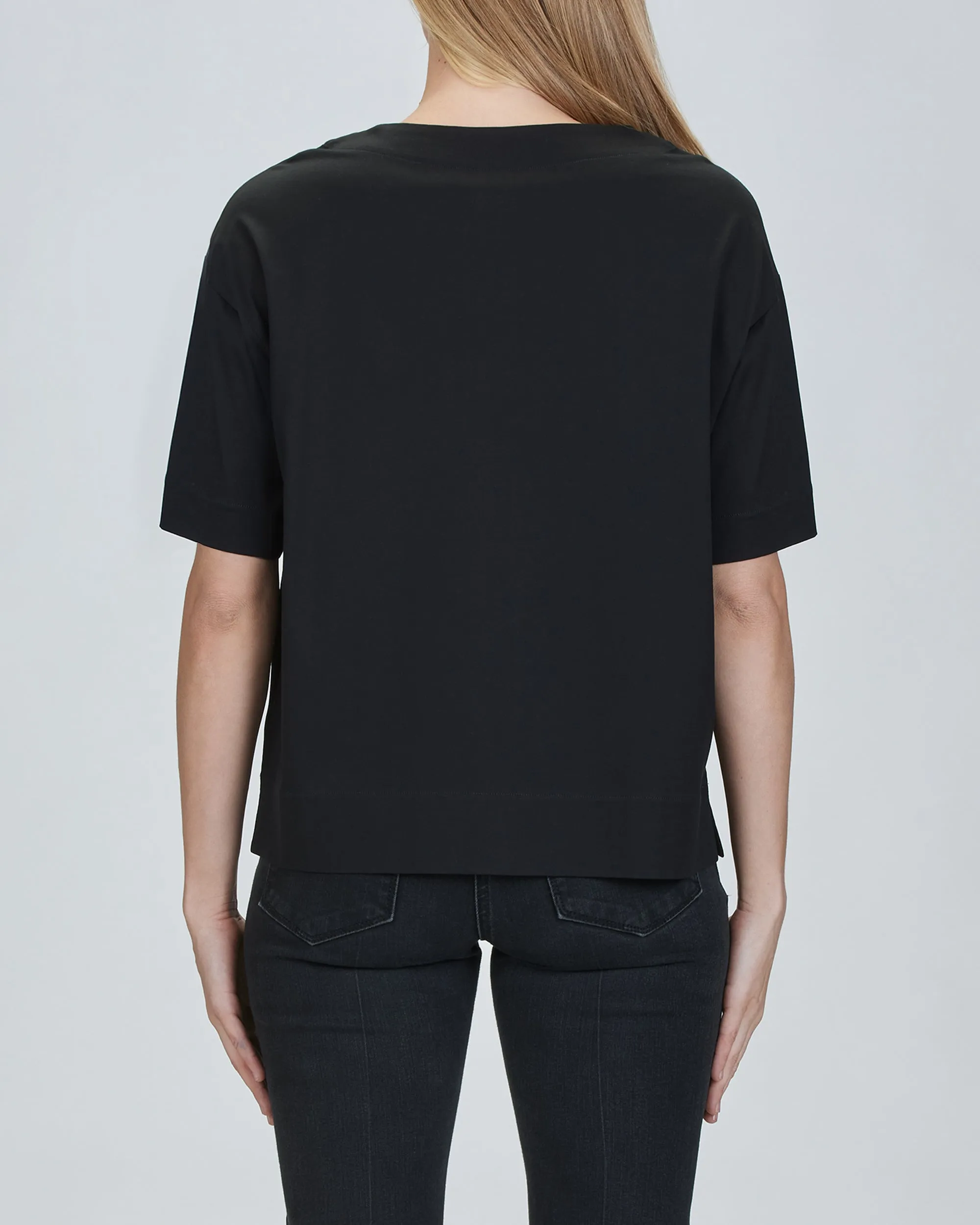Jamie Boxy Boat Neck T-Shirt
