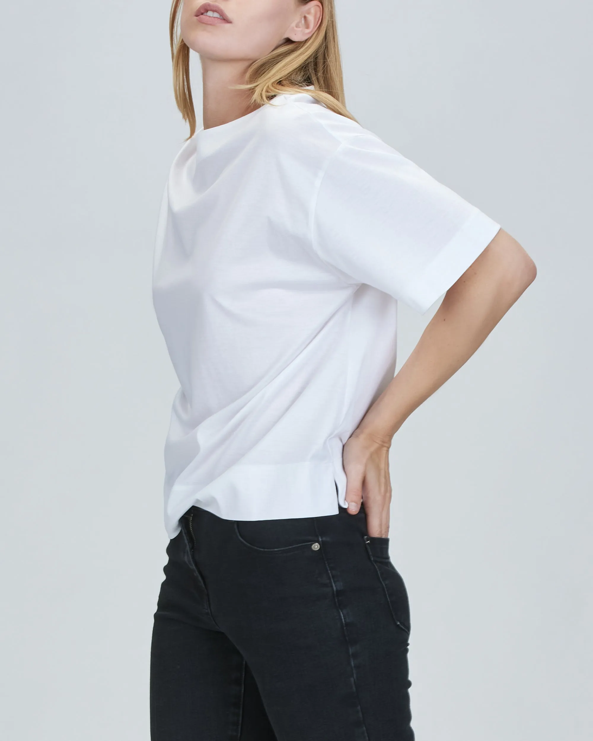 Jamie Boxy Boat Neck T-Shirt