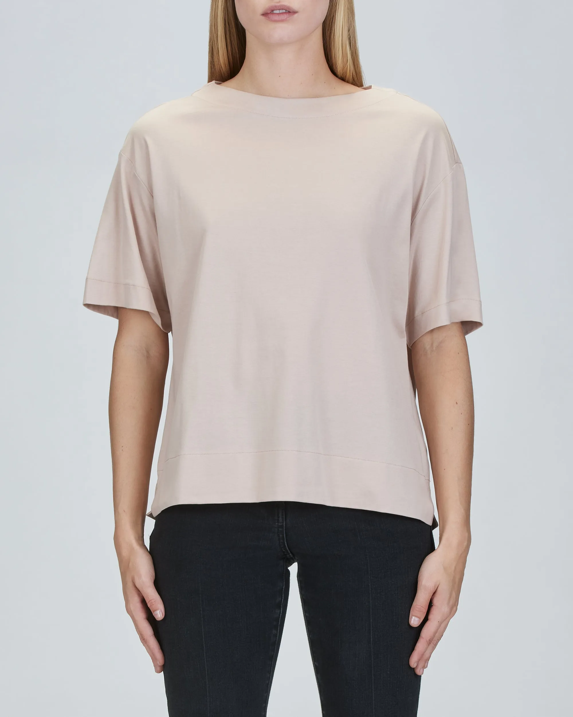 Jamie Boxy Boat Neck T-Shirt