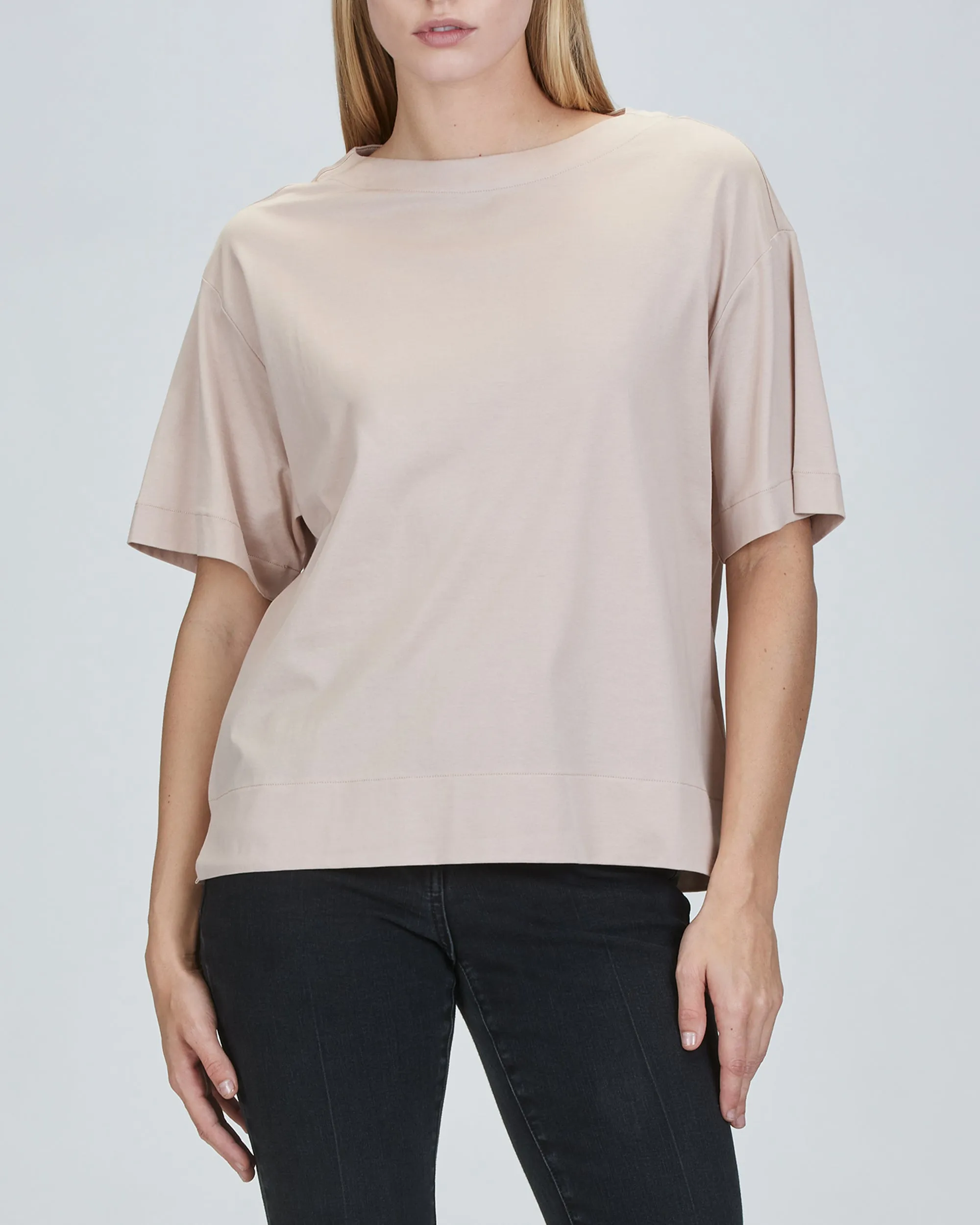 Jamie Boxy Boat Neck T-Shirt
