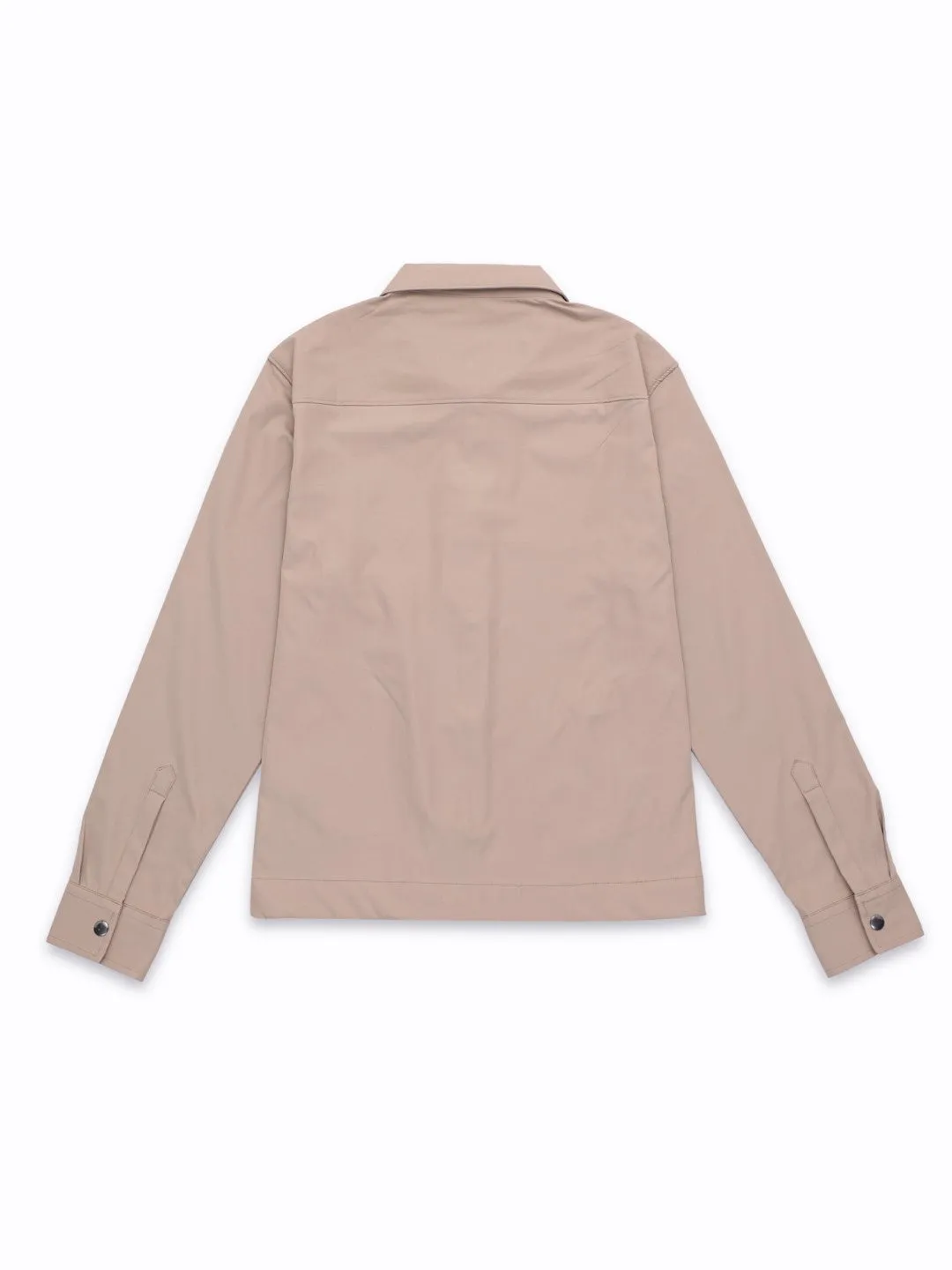 Khaki Plain Poly Stretch Jacket