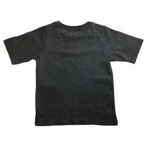 KIDS PLAIN T SHIRT Childrens Child 100% COTTON Boys Girls Basic Blank Tee Top - Grey Marle - 8