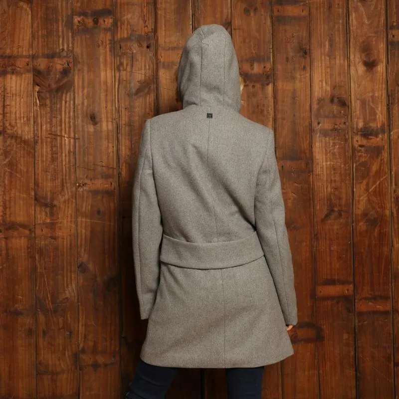 Kingsley Heath High Thorn Hooded Wool Coat - Vervet