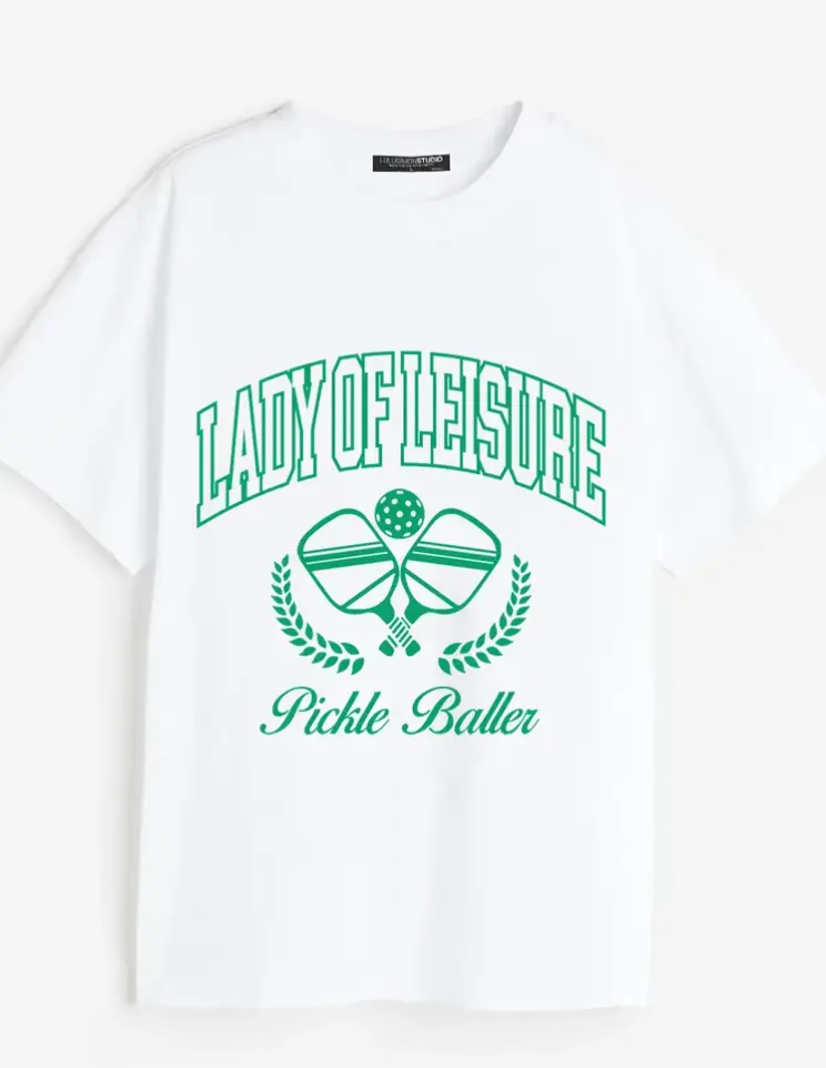 Lady of Leisure Pickle Baller Pigment Dye Tee