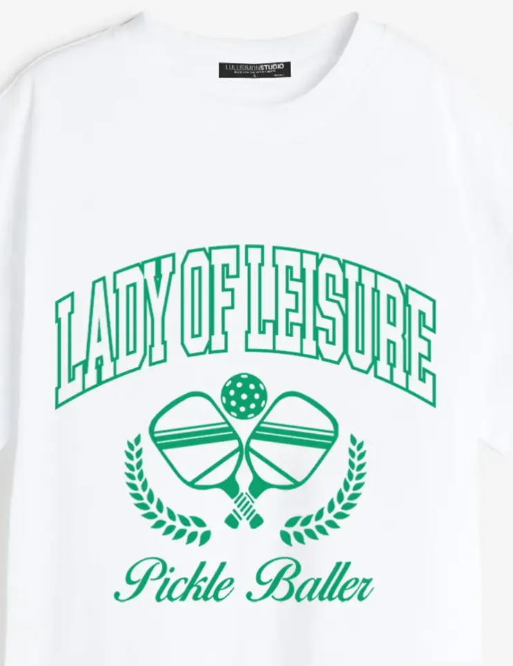 Lady of Leisure Pickle Baller Pigment Dye Tee