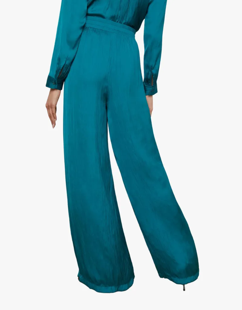 L'agence Lillian Wide Leg Pants in Ocean Teal