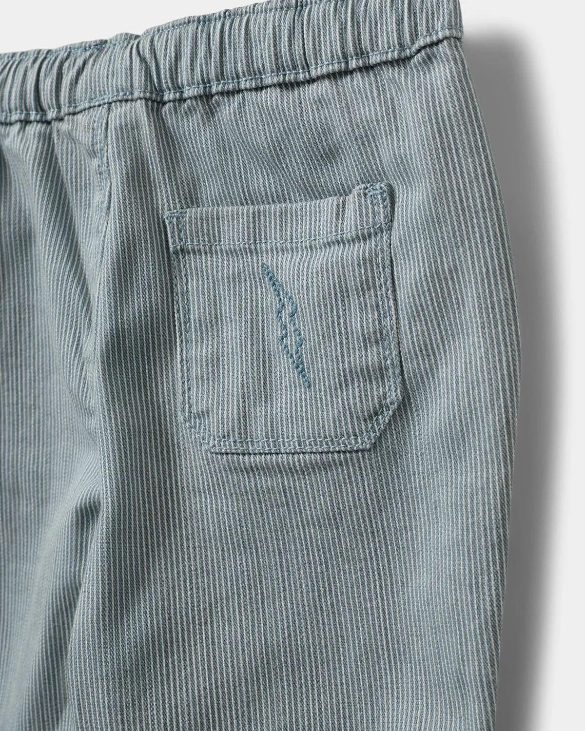 LAMOURSB TROUSERS - Blue denim Stripe