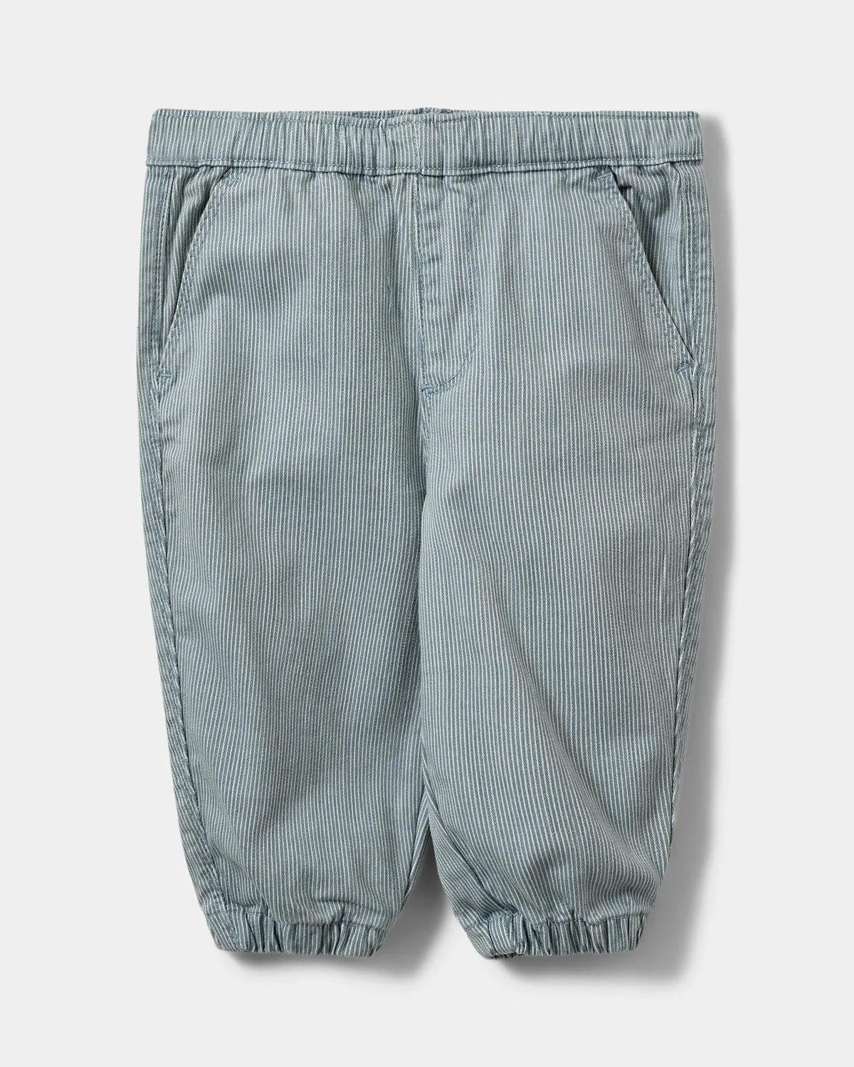 LAMOURSB TROUSERS - Blue denim Stripe