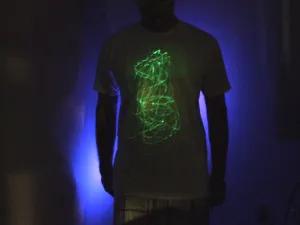 Laser Shirt - UV Reactive Shirt (Light not included)