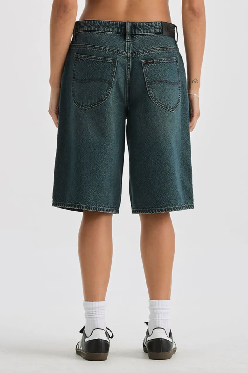 LEE LOW SLOUCH JORT - SMOKED TEA