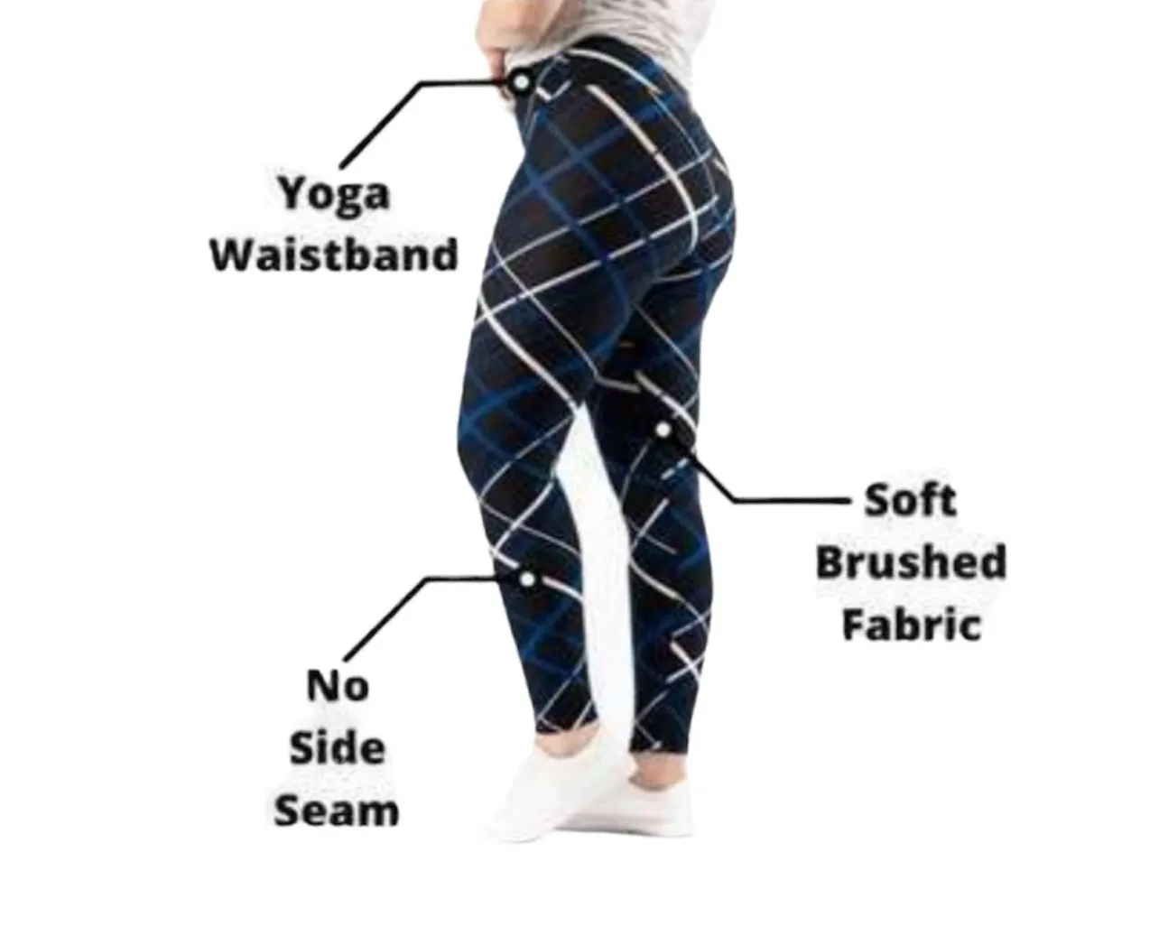 Leggings - Black and Mauve Floral with Ribbons