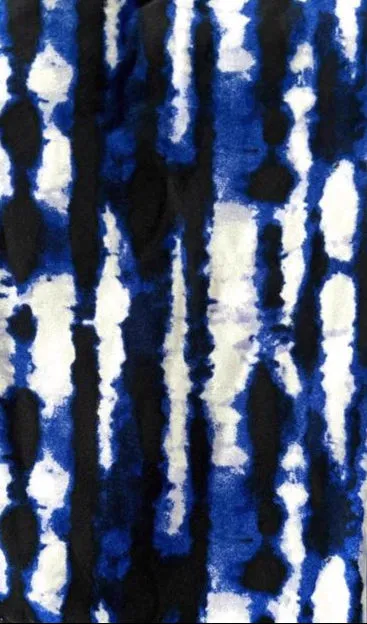 Leggings - Black Blue Vertical Tie Dye Stripe