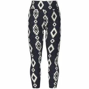 Leggings - Black White Heathered Tribal