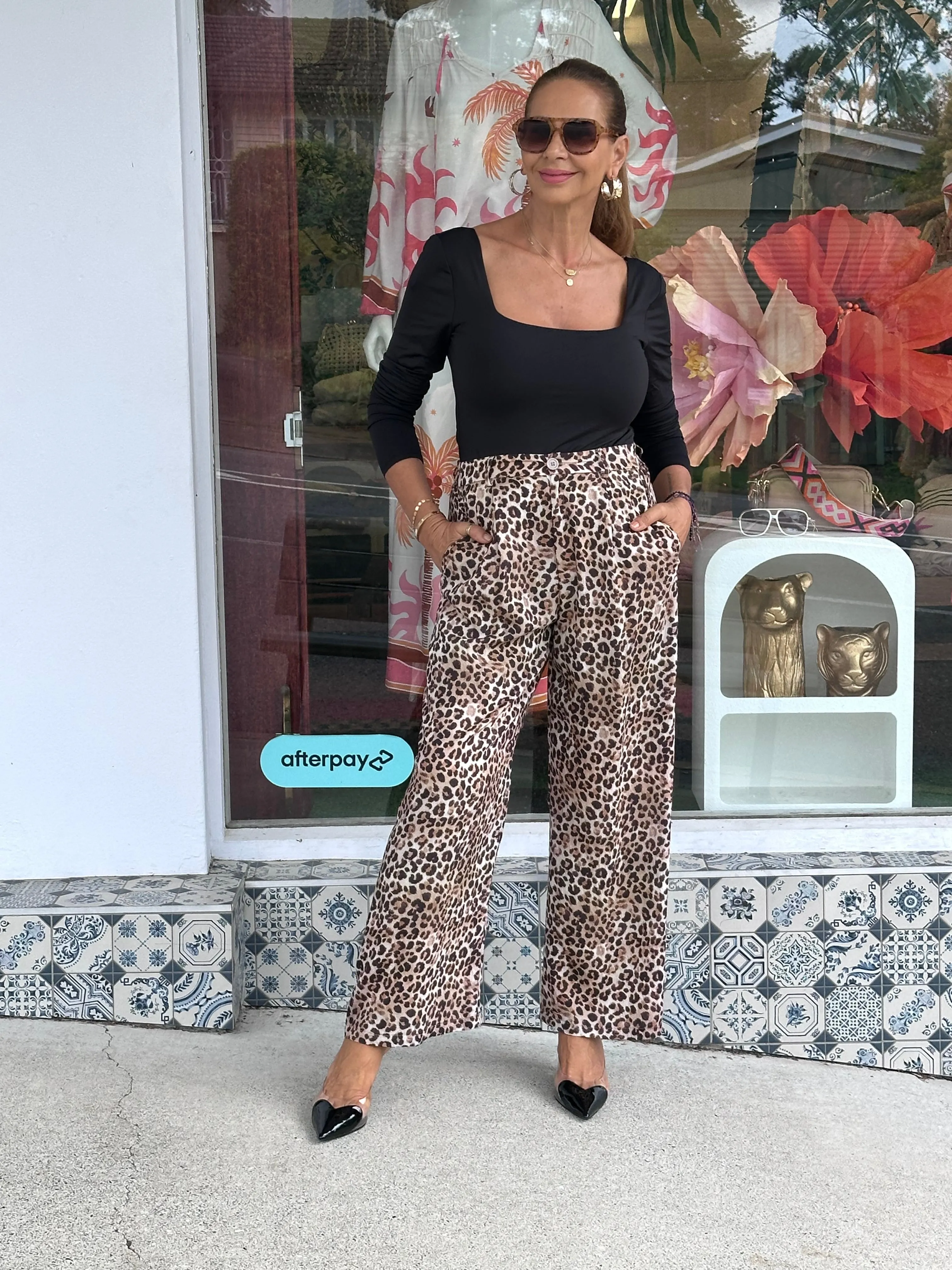 Leopard Relaxed Pant