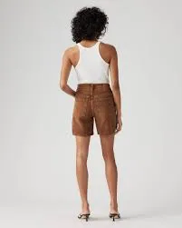 Levi's Pantaloncino da donna in misto lino High Rise Baggy