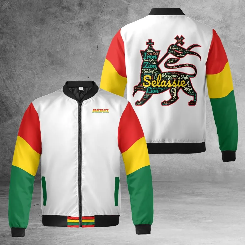 Lion Of Judah Quilted Bomber Jacket