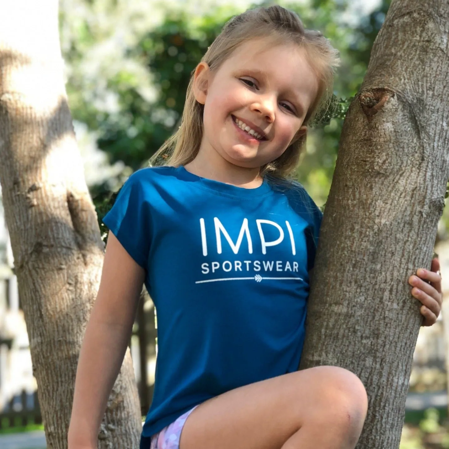 LITTLE IMPI  Girl's Tee - Blue