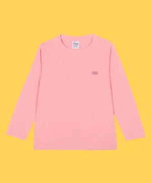 LONDON PEACH GIRLS LONG SLEEVES T-SHIRT - PEACH