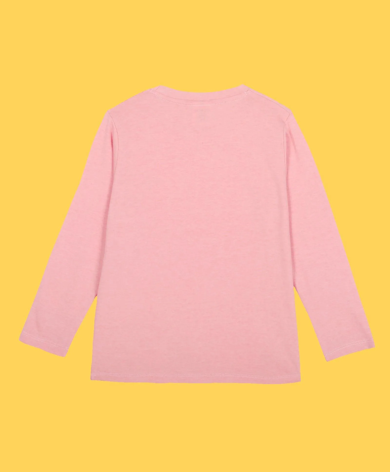 LONDON PEACH GIRLS LONG SLEEVES T-SHIRT - PEACH