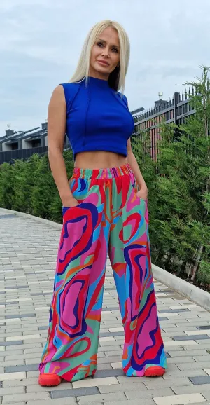 Long Pants, High Waist Pants, Summer Pants, Casual Pants, Boho Trousers, Loose Pants, Extravagant Pants, Avant-garde trousers