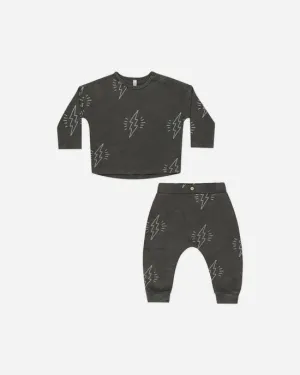 Long Sleeve Tee Pant Set- Boltz