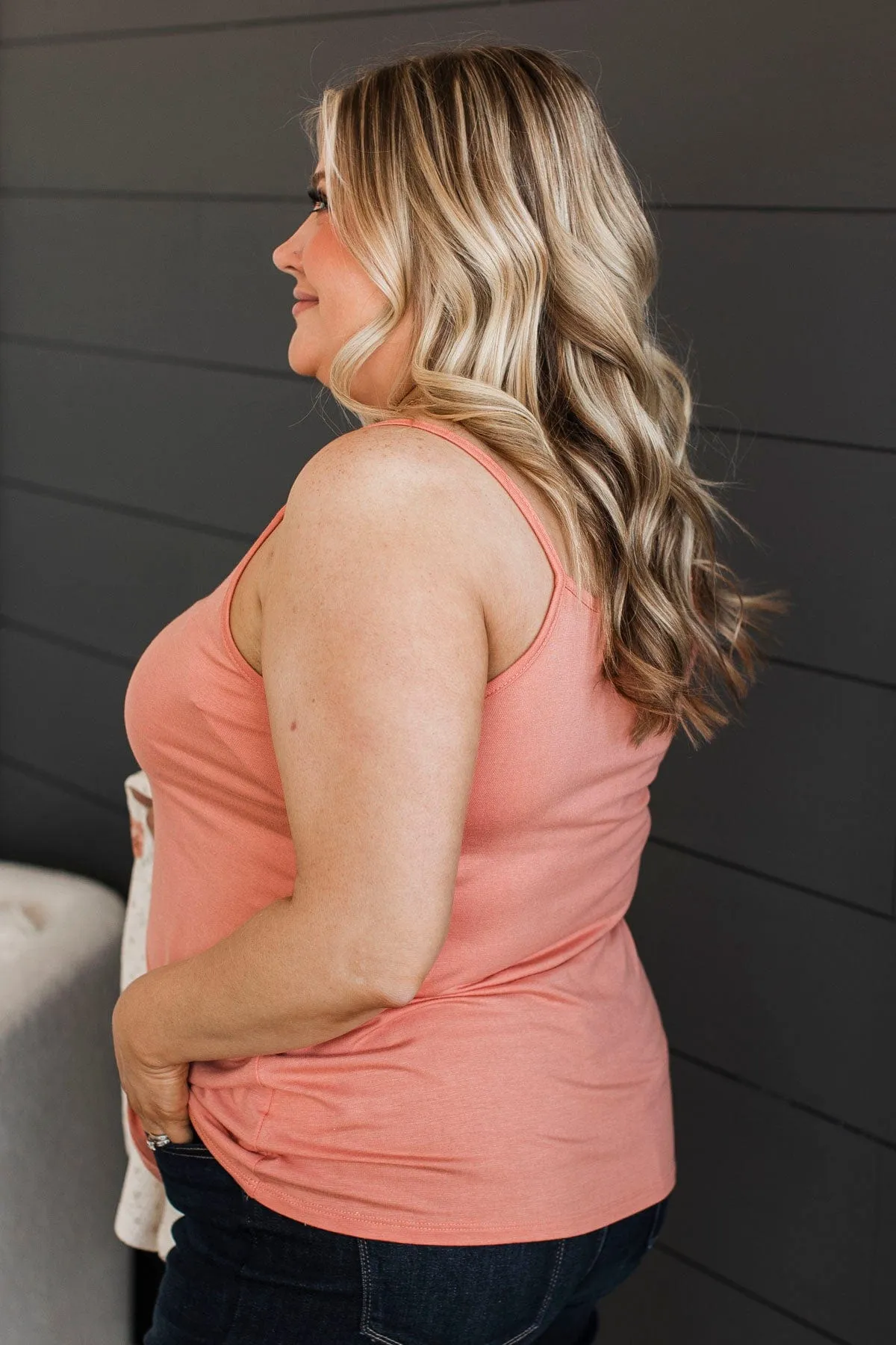Looking For A Friend Tank Top- Coral