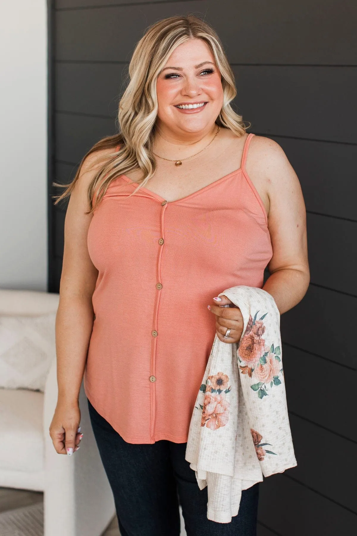 Looking For A Friend Tank Top- Coral