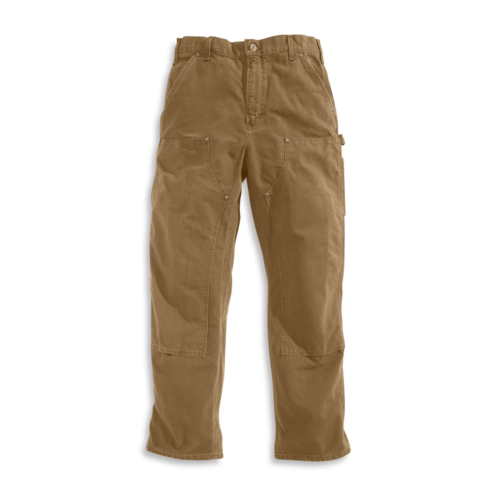Loose Fit Washed Duck Double-Front Utility Work Pant
