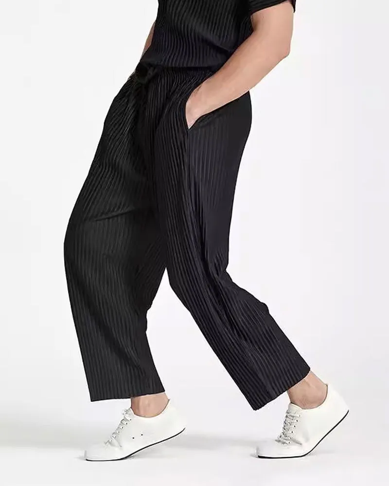 LOOSE PLEATED PANTS