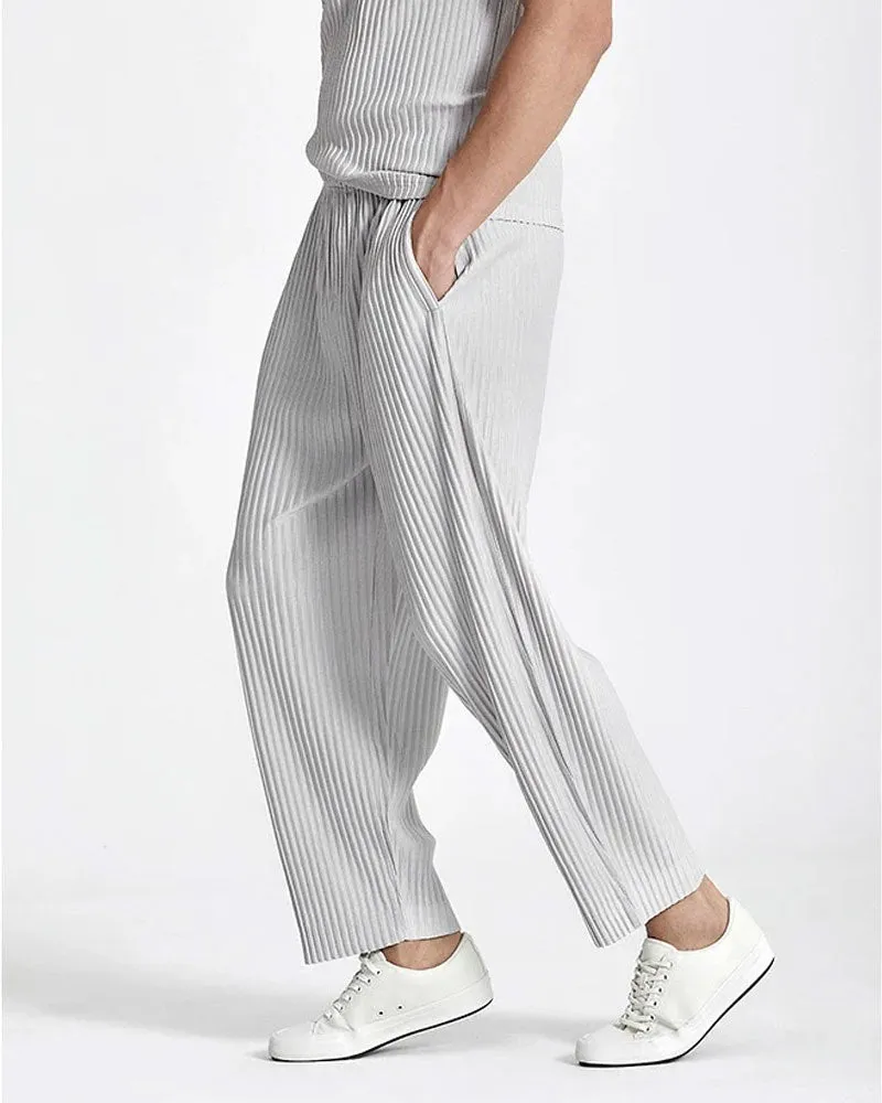LOOSE PLEATED PANTS