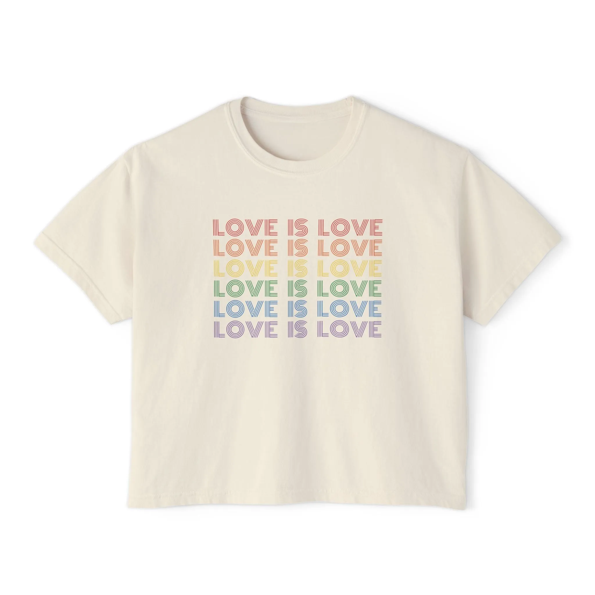 Love is Love Cropped Boxy Tee