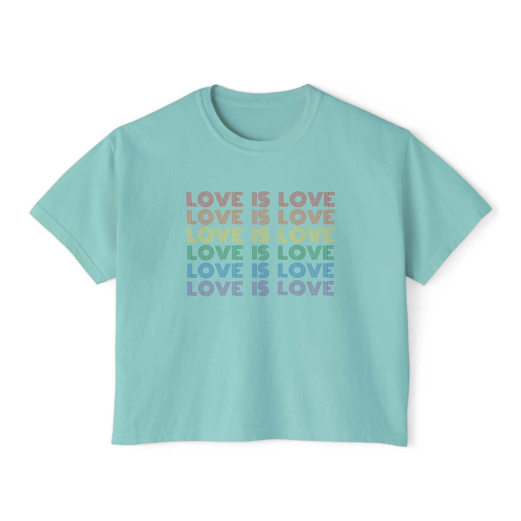 Love is Love Cropped Boxy Tee