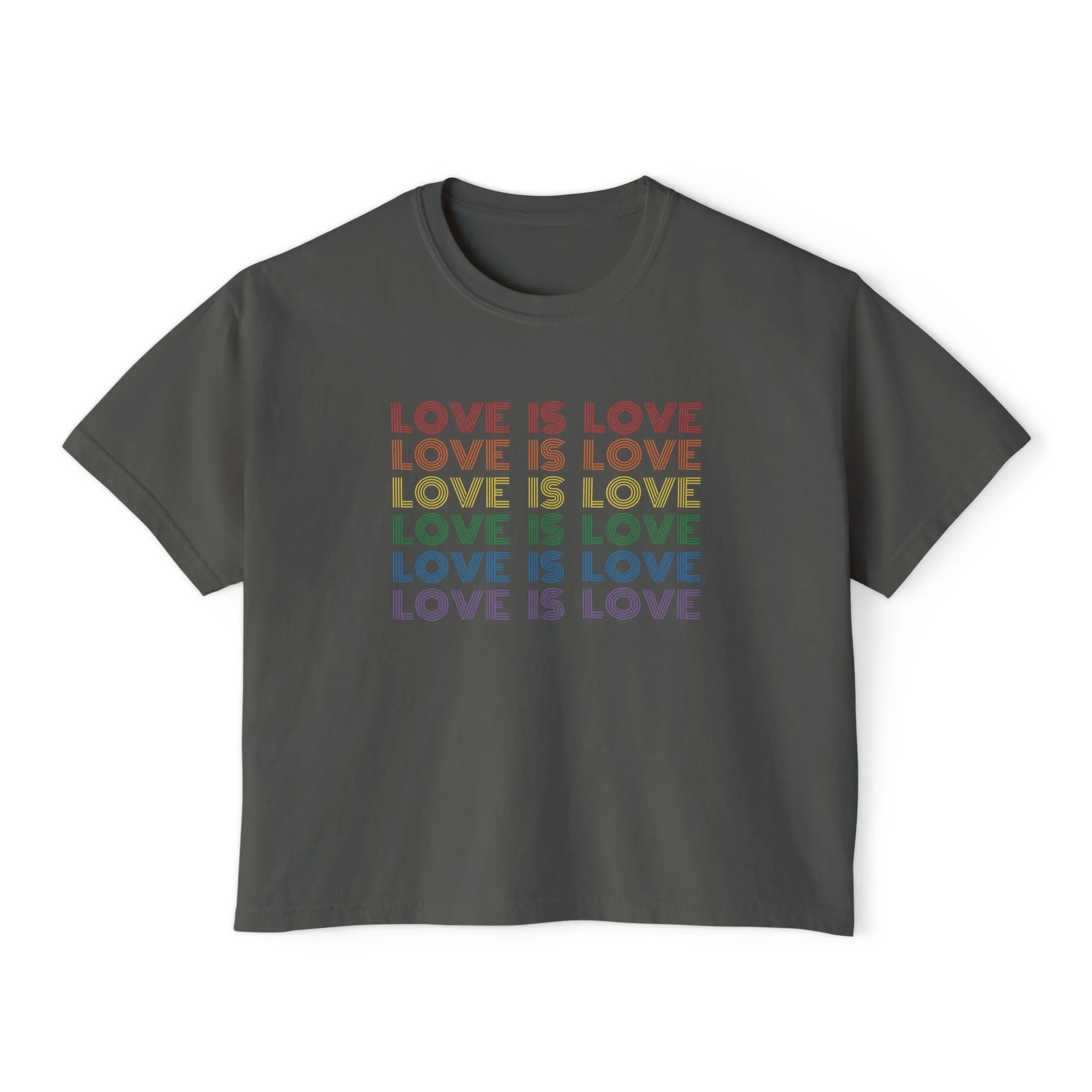 Love is Love Cropped Boxy Tee