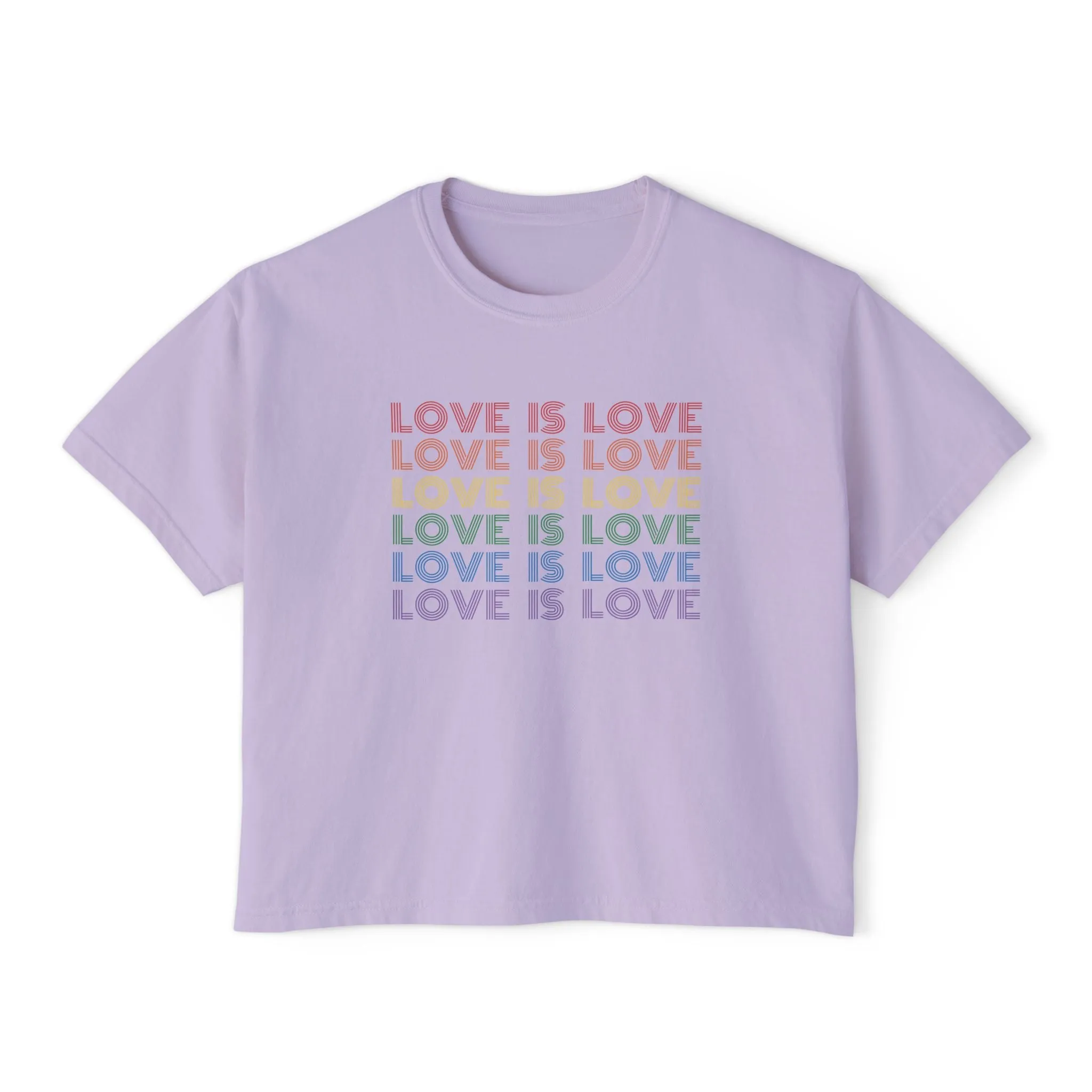 Love is Love Cropped Boxy Tee