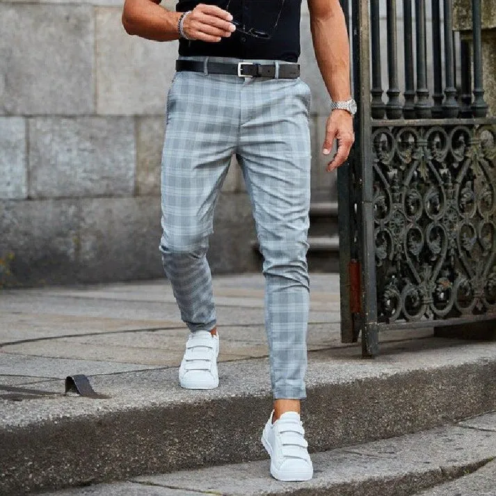 Lucas – fashionable checked trousers for men