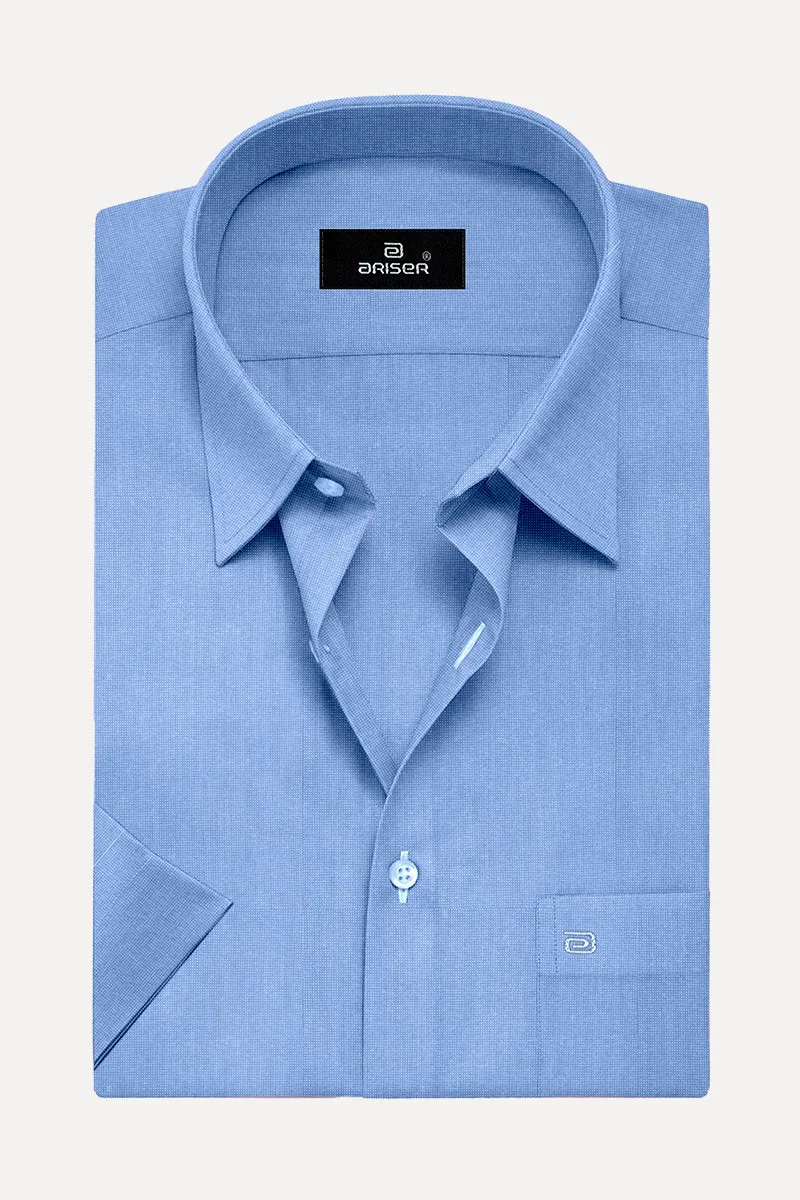 Luxor - Steel Blue Formal Shirts for Men | Ariser