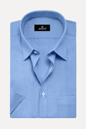 Luxor - Steel Blue Formal Shirts for Men | Ariser