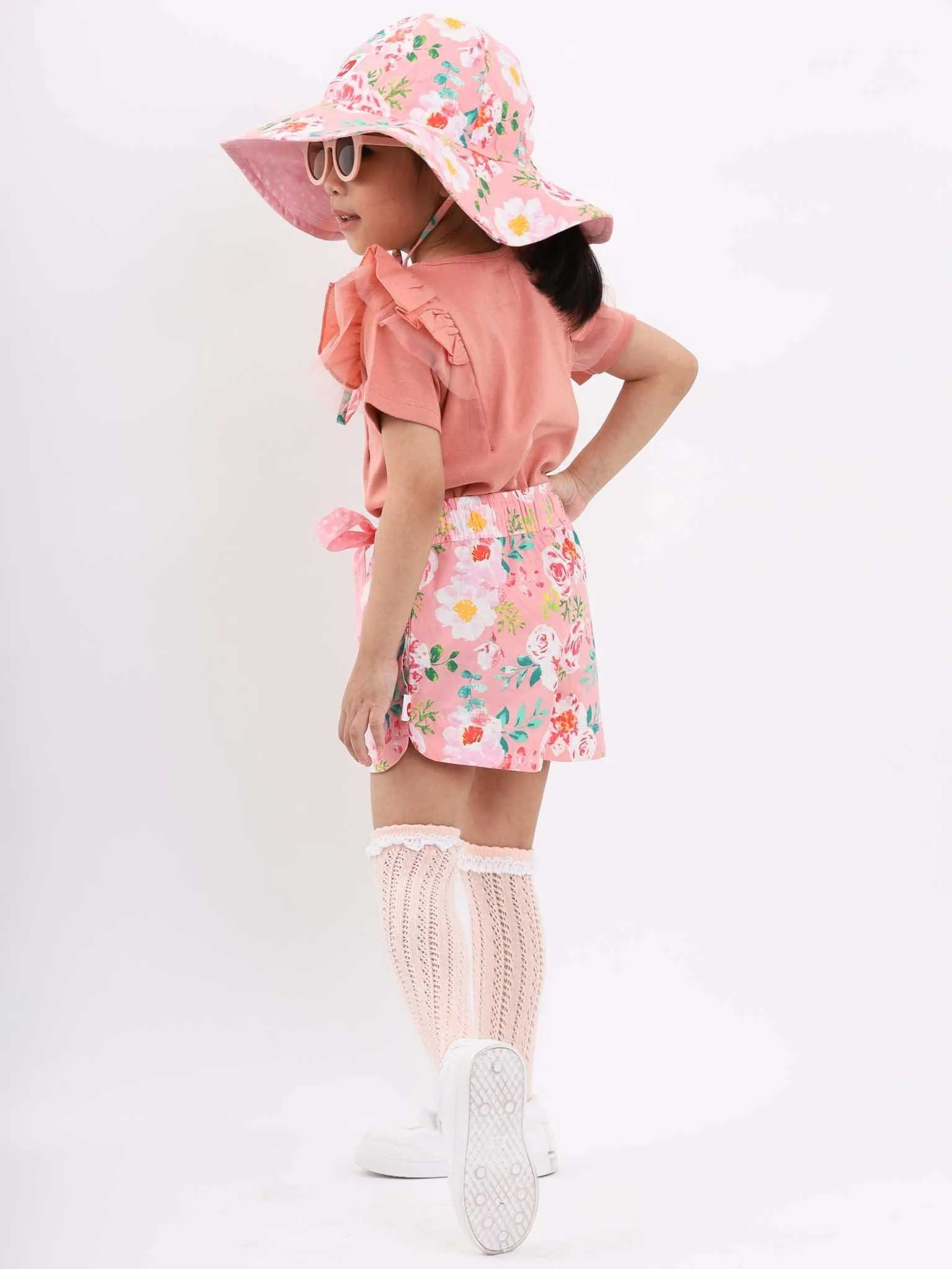 Lyla Pink Watercolour Shorts