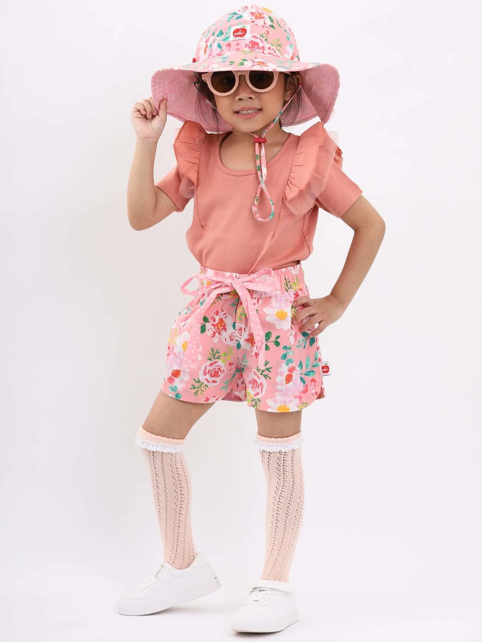 Lyla Pink Watercolour Shorts