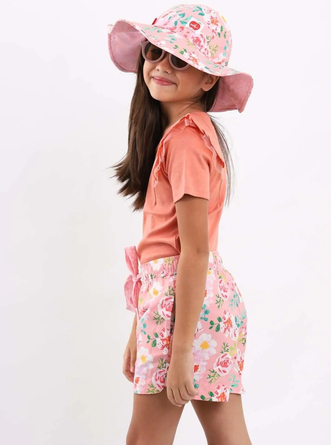 Lyla Pink Watercolour Shorts