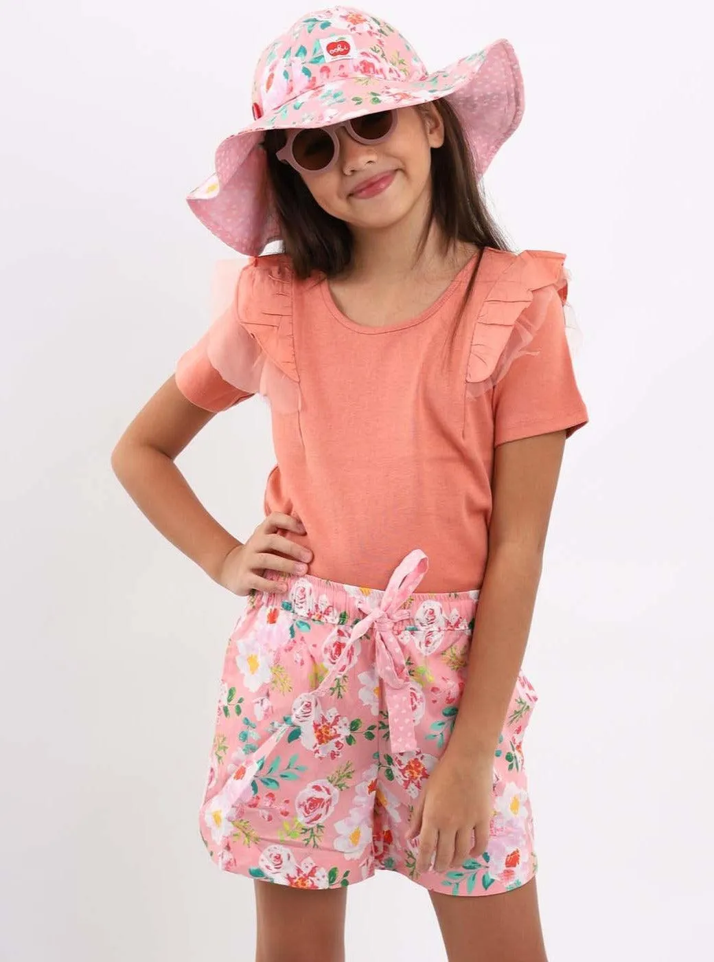 Lyla Pink Watercolour Shorts