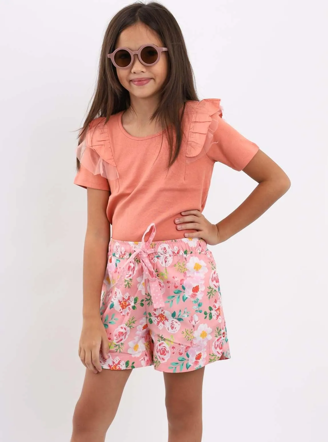 Lyla Pink Watercolour Shorts