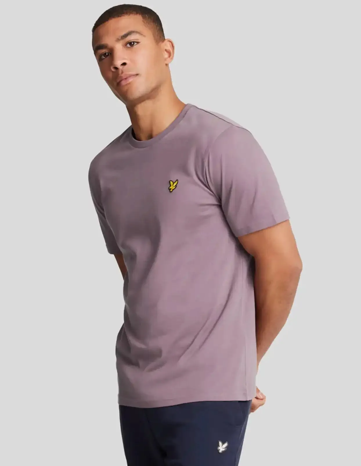 Lyle & Scott Mens Plain T-Shirt Highland Mauve