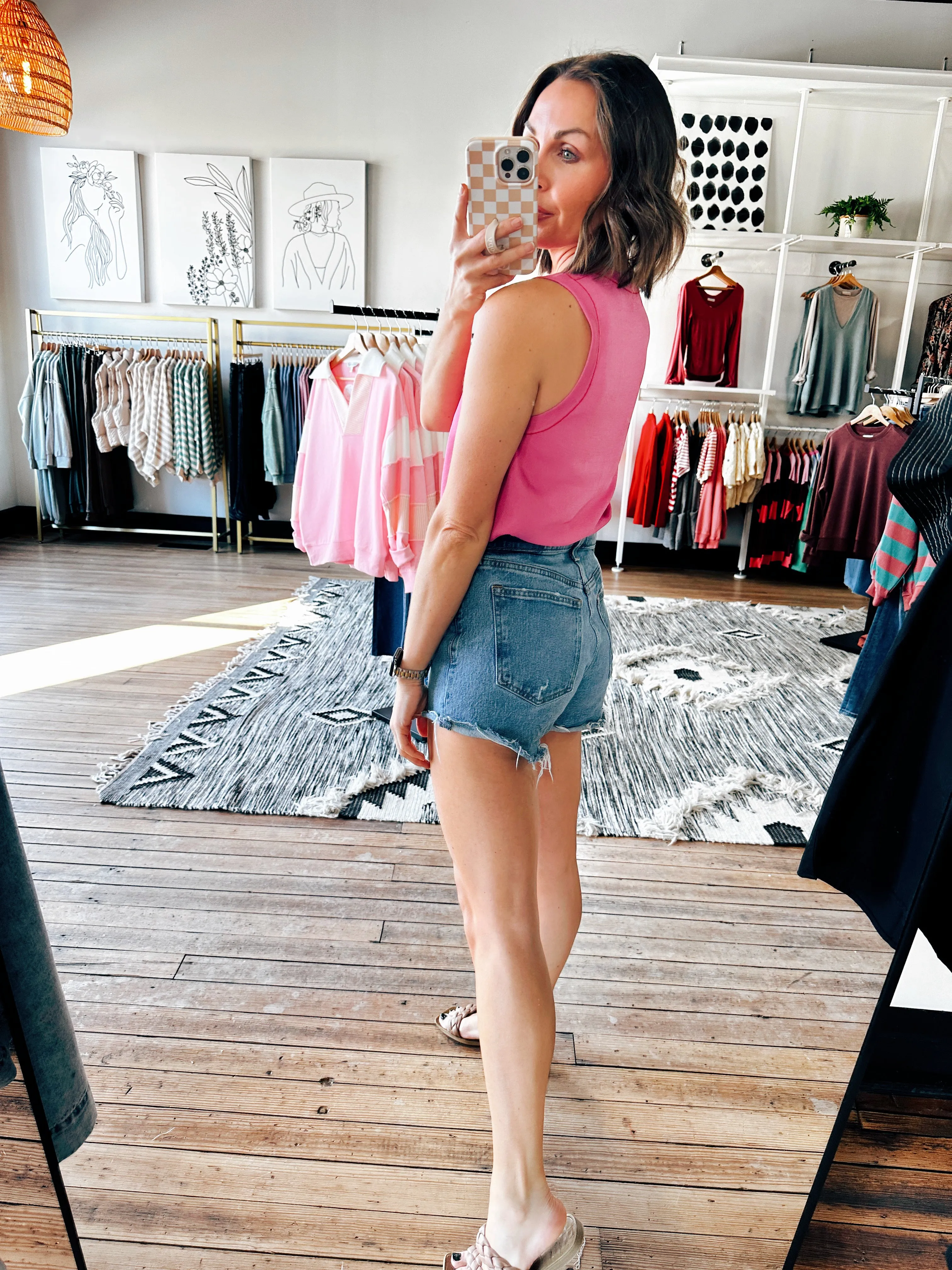 Lyric Piping Detail Tank Top - 5 Colors