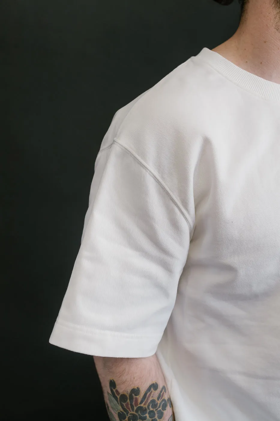 M-J-0001 - Power T Twill Jersey - Milk